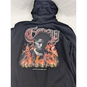 Young Boy Never Broke Again Sweatshirt Pullover‎ Hoodie Black Large Streetwear